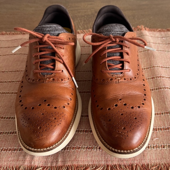 Cole Haan Original Grand Ultra Wingtip Oxfords Brown 9.5M - Picture 1 of 13